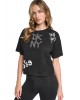 Γυναικεία cropped μπλούζα - DKNY Graffiti Rhinestone Logo DP6T1846 Γυναικεία cropped μπλούζα - DKNY Graffiti Rhinestone Logo DP6T1846