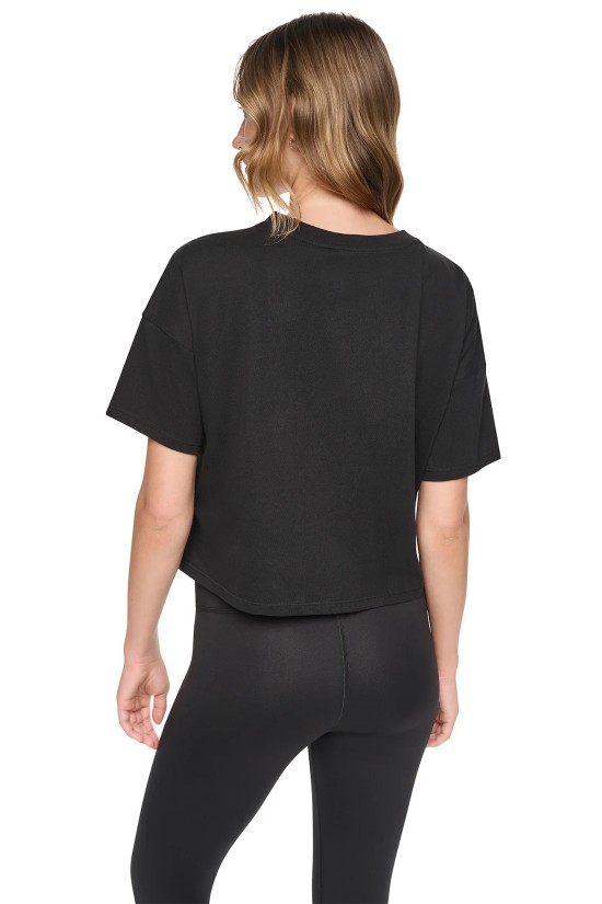Γυναικεία cropped μπλούζα - DKNY Graffiti Rhinestone Logo DP6T1846 Γυναικεία cropped μπλούζα - DKNY Graffiti Rhinestone Logo DP6T1846