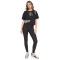 Γυναικεία cropped μπλούζα - DKNY Graffiti Rhinestone Logo DP6T1846