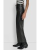 Γυναικείο μαύρο cropped δερμάτινο παντελόνι - DKNY DJ6P3117