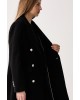 Γυναικείο μαύρο μάλλινο παλτό - DKNY DLEMWZ36