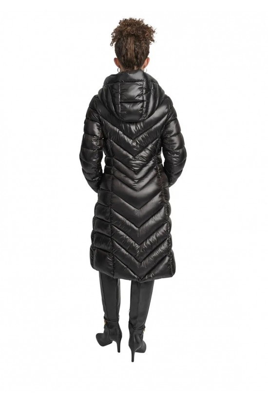 Γυναικείο μαύρο puffer μπουφάν - DKNY DLEMPW58 Γυναικείο μαύρο puffer μπουφάν - DKNY DLEMPW58