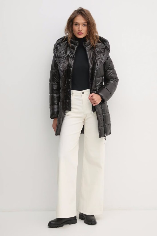 Γυναικείο μαύρο puffer μπουφάν - DKNY DLEMPU99 Γυναικείο μαύρο puffer μπουφάν - DKNY DLEMPU99