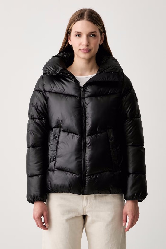 Γυναικείο μαύρο καπιτονέ μπουφάν - DKNY DP6J9623 Γυναικείο μαύρο καπιτονέ μπουφάν - DKNY DP6J9623