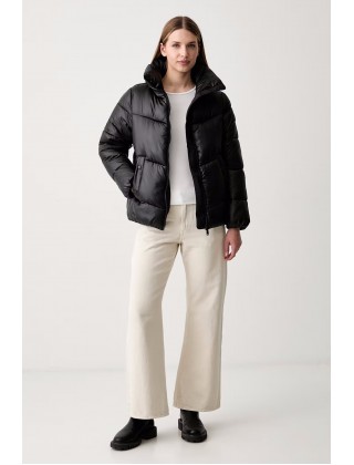 Γυναικείο μαύρο καπιτονέ μπουφάν - DKNY DP6J9623