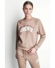 Γυναικείο καφέ φούτερ με λογότυπο - DKNY DP6T1755 Γυναικείο καφέ φούτερ με λογότυπο - DKNY DP6T1755