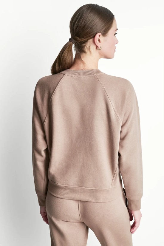Γυναικείο καφέ φούτερ με λογότυπο - DKNY DP6T1755 Γυναικείο καφέ φούτερ με λογότυπο - DKNY DP6T1755