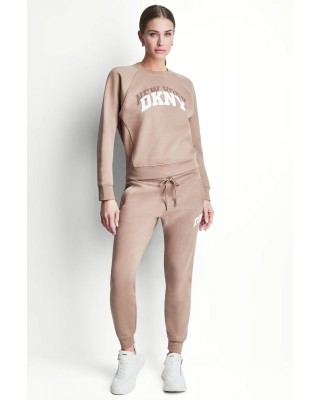Γυναικείο καφέ φούτερ με λογότυπο - DKNY DP6T1755