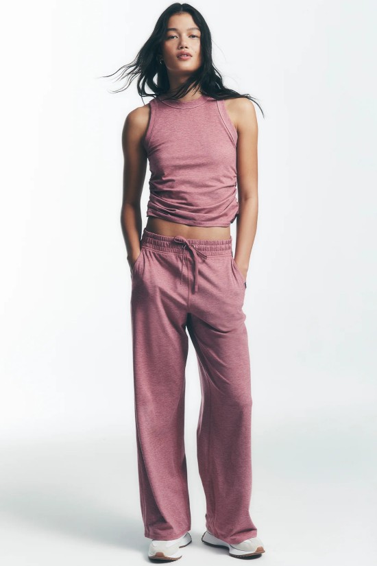 Γυναικείο ροζ παντελόνι φόρμας - DKNY DP6P3692