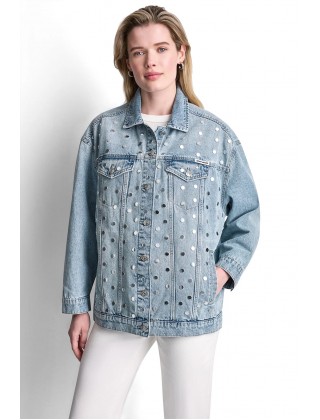 Γυναικείο oversized τζιν τζάκετ - DKNY DJ6J6280
