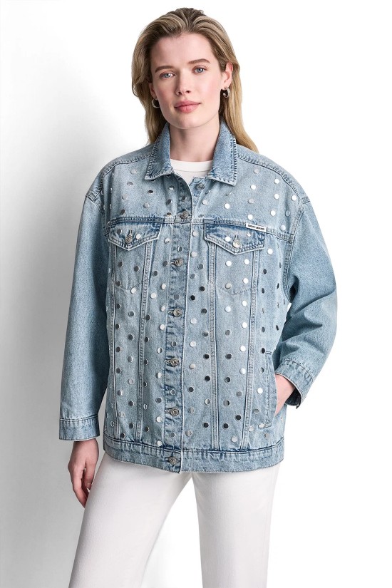 Γυναικείο oversized τζιν τζάκετ - DKNY DJ6J6280