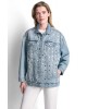 Γυναικείο oversized τζιν τζάκετ - DKNY DJ6J6280