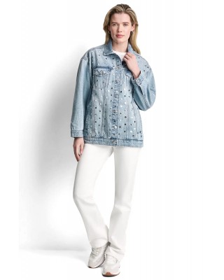 Γυναικείο oversized τζιν τζάκετ - DKNY DJ6J6280