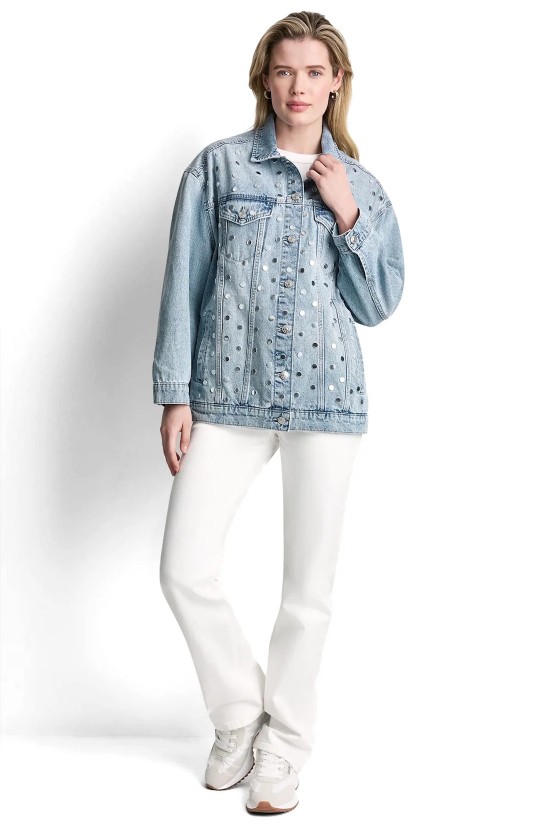 Γυναικείο oversized τζιν τζάκετ - DKNY DJ6J6280