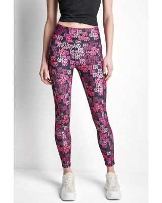 Γυναικείο ψηλόμεσο κολάν με logo - DKNY DP6P3491