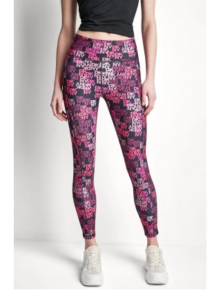 Γυναικείο ψηλόμεσο κολάν με logo - DKNY DP6P3491
