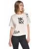 Γυναικεία cropped μπλούζα - DKNY Graffiti Rhinestone Logo DP6T1846 Γυναικεία cropped μπλούζα - DKNY Graffiti Rhinestone Logo DP6T1846