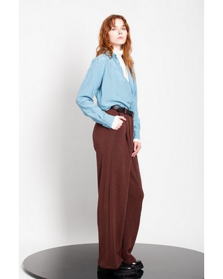 Γυναικείο ψηλόμεσο ζακάρ φαρδύ παντελόνι - Gaffer&Fluf PT90718.82 Γυναικείο ψηλόμεσο ζακάρ φαρδύ παντελόνι - Gaffer&Fluf PT90718.82