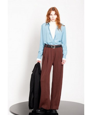 Γυναικείο ψηλόμεσο ζακάρ φαρδύ παντελόνι - Gaffer&Fluf PT90718.82 Γυναικείο ψηλόμεσο ζακάρ φαρδύ παντελόνι - Gaffer&Fluf PT90718.82