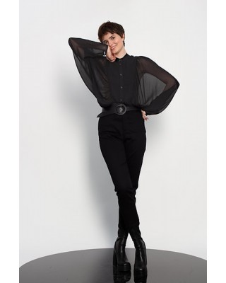 Γυναικείο πουκάμισο με συνδυασμό υφασμάτων - Gaffer and Fluf SH70002.33