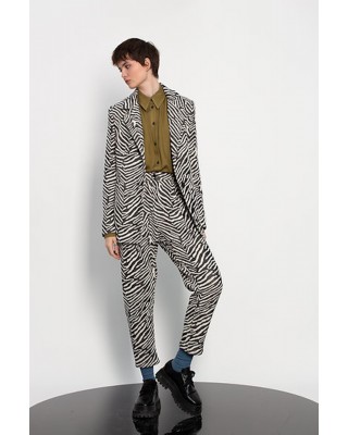 Γυναικείο ψηλόμεσο παντελόνι με πιέτες - Gaffer and Fluf PT70707.81