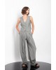 Γυναικείο γκρι παντελόνι με πιέτες - Gaffer&Fluf PT88717.24