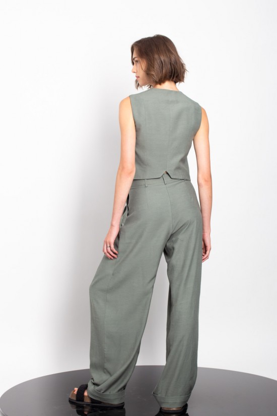 Γυναικείο παντελόνι με πιέτες - Gaffer&Fluf PT88717.24