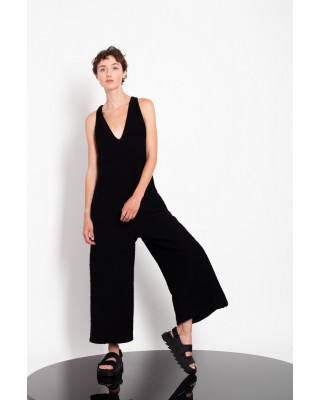 Γυναικεία λευκή v neck ολόσωμη φόρμα - Gaffer&Fluf JS25.29550.51