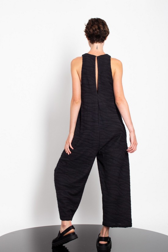 Γυναικεία λευκή v neck ολόσωμη φόρμα - Gaffer&Fluf JS25.29550.51