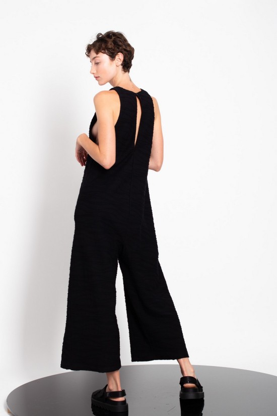 Γυναικεία λευκή v neck ολόσωμη φόρμα - Gaffer&Fluf JS25.29550.51
