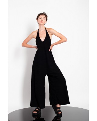 Γυναικεία λευκή ολόσωμη φόρμα halter - Gaffer&Fluf JS25.27201.51