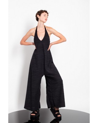 Γυναικεία λευκή ολόσωμη φόρμα halter - Gaffer&Fluf JS25.27201.51