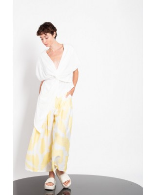 Γυναικείο cropped παντελόνι με πιέτες - Gaffer&Fluf PT25.29002.80