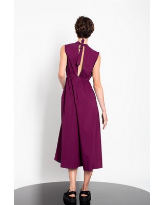 Γυναικείο midi φόρεμα με σούρες - Gaffer&Fluf DR25.20086.22