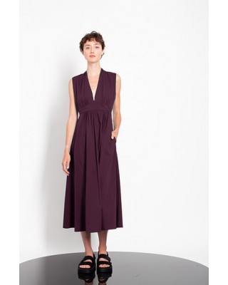 Γυναικείο midi φόρεμα με σούρες - Gaffer&Fluf DR25.20086.22