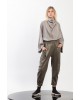 Coated Pleated Pegged Pants- Gaffer&Fluf PT35402.50 Coated Pleated Pegged Pants- Gaffer&Fluf PT35402.50