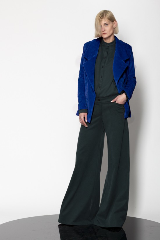 Jersey velvet single breasted jacket - Gaffe&Fluf JK55850.53