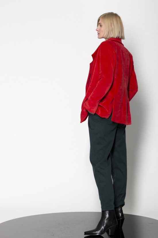 Jersey velvet single breasted jacket - Gaffe&Fluf JK55850.53