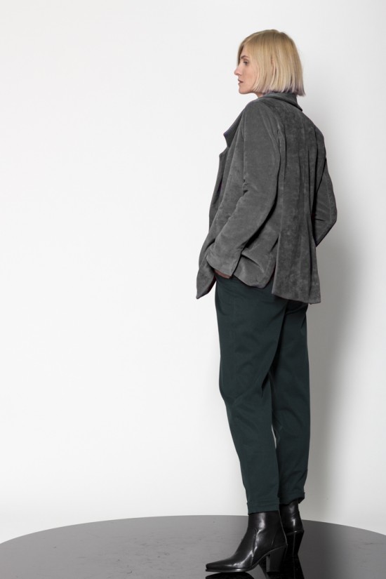 Jersey velvet single breasted jacket - Gaffe&Fluf JK55850.53