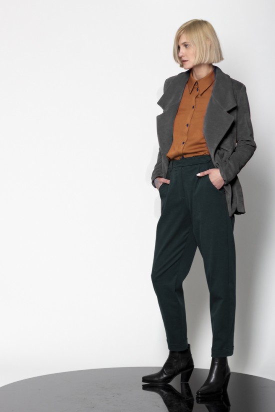 Jersey velvet single breasted jacket - Gaffe&Fluf JK55850.53