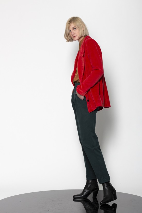 Jersey velvet single breasted jacket - Gaffe&Fluf JK55850.53