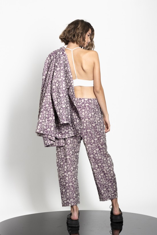 Cropped pleated pants - Gaffer&Fluf PT60607.81