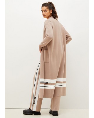 Mαύρη μακριά πλεκτή ζακέτα Liu Jo - TF2114MA63M Mαύρη μακριά πλεκτή ζακέτα Liu Jo - TF2114MA63M