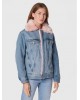 Liu Jo denim jacket with pink lining - UF2089D4751 Liu Jo denim jacket with pink lining - UF2089D4751