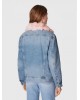 Liu Jo denim jacket with pink lining - UF2089D4751 Liu Jo denim jacket with pink lining - UF2089D4751