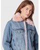 Liu Jo denim jacket with pink lining - UF2089D4751 Liu Jo denim jacket with pink lining - UF2089D4751