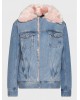 Liu Jo denim jacket with pink lining - UF2089D4751 Liu Jo denim jacket with pink lining - UF2089D4751