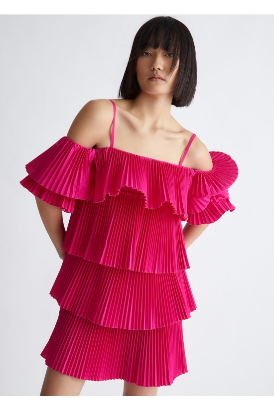 Women's Mini Plated Dress - Liu Jo CA3142T2510 Women's Mini Plated Dress - Liu Jo CA3142T2510