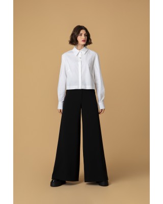 Γυναικεία μαύρη ψηλόμεση παντελόνα - Moutaki 24.03.128