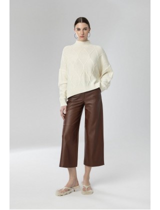Γυναικεία faux leather culotte - Moutaki 26.03.102